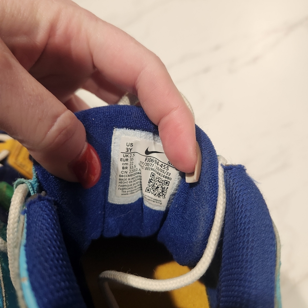 Nike Air More Uptempo PS Kaleidoscope Shoes Size 3Y - Picture 7 of 7
